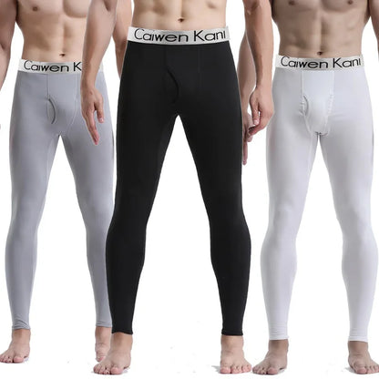 2025 New Thermal Underwear Men Winter Clothes Fleece Keep Warm Leggings Soft Underpants Also Can Sleepwear