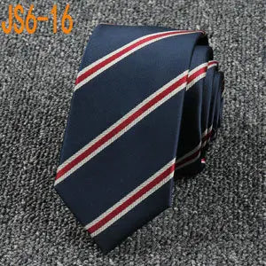 Fashion Ties for Men Accessories 6cm Fashion Business Wedding Classic Silk Tie Blue Black Red Men&