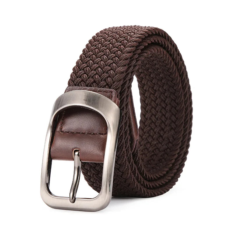 Elastic Stretch Woven Braided Canvas Belt Golf Belt for Women Men Pants Jeans