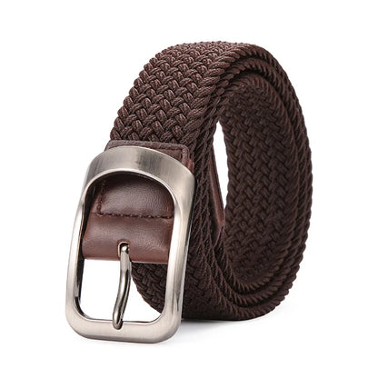 Elastic Stretch Woven Braided Canvas Belt Golf Belt for Women Men Pants Jeans