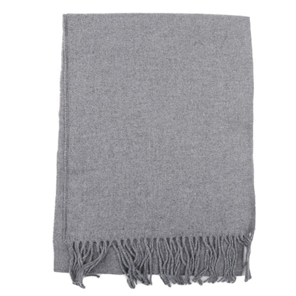 Tassel Scarfs Imitation Cashmere Men Solid Color Fashions Winter Warmth Windproof Thickened Elongated Scarf Women&