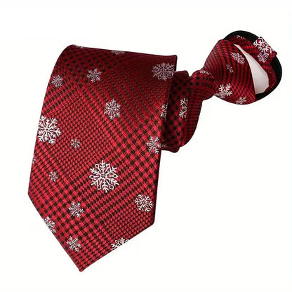 Hot Sell 8CM Zipper Tie Men Bridegroom Wedding Stripes Necktie Lazy Pre-tied Ties Pink Red Color Necktie For Men Women