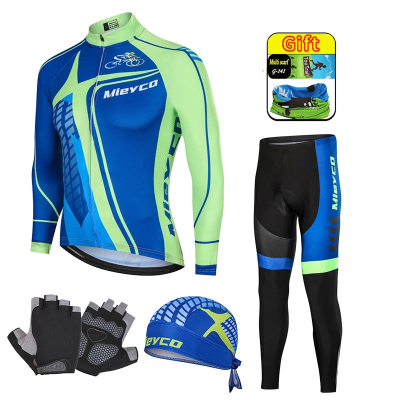 Pro Team Cycling Clothing Kit for Men, Racing Road Bike Clothes, MTB Uniform, Complete Bicycle Outfit, Skinsuit, 2025