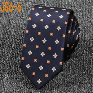 Fashion Ties for Men Accessories 6cm Fashion Business Wedding Classic Silk Tie Blue Black Red Men&