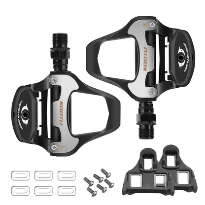 Carbon Pattern Road Bike Pedals Clipless Pedals Bicycle Racing Shoe Pedals For Shimano/KEO System System Clip-On Pedals