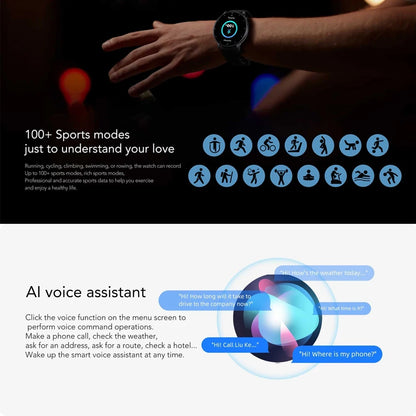 2025 New Sport Smartwatch Men Sports Fitness Wristband IP68 Waterproof Voice Assistant Bluetooth Call SmartWatch For Android IOS