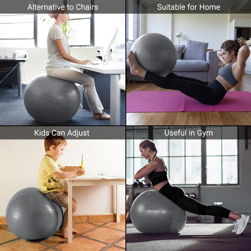 65/75/85cm Balance Ball Yoga &amp; Pilates Accessories Home Fitness Equipment Pregnant Women Rehabilitation Exercise Yoga Ball Gym