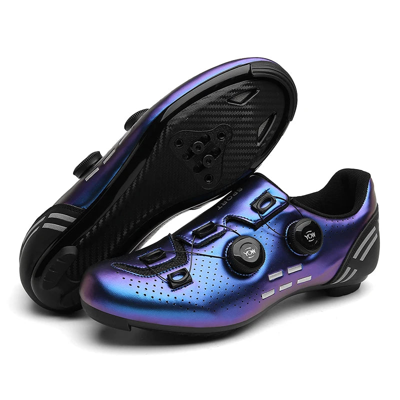 Mens Cycling Shoes Anti-slip Mountain Bike Shoes Unisex Road Cycling Sneakers Racing Shoes Outdoor Womens Bicycle Sneakers Mtb