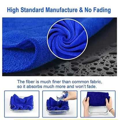 20Pcs Microfiber Towels Car Wash Drying Cloth Towel Household Cleaning Cloths Auto Detailing Polishing Cloth Home Clean Tools