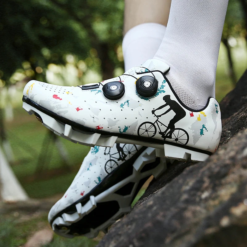 HsYixin MTB Self-locking Cycling Shoes Men Women&