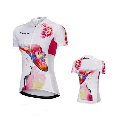 2023 Cycling Jersey Woman Outfits Summer Short Sleeve Clothing Quick Dry Breathable Women&