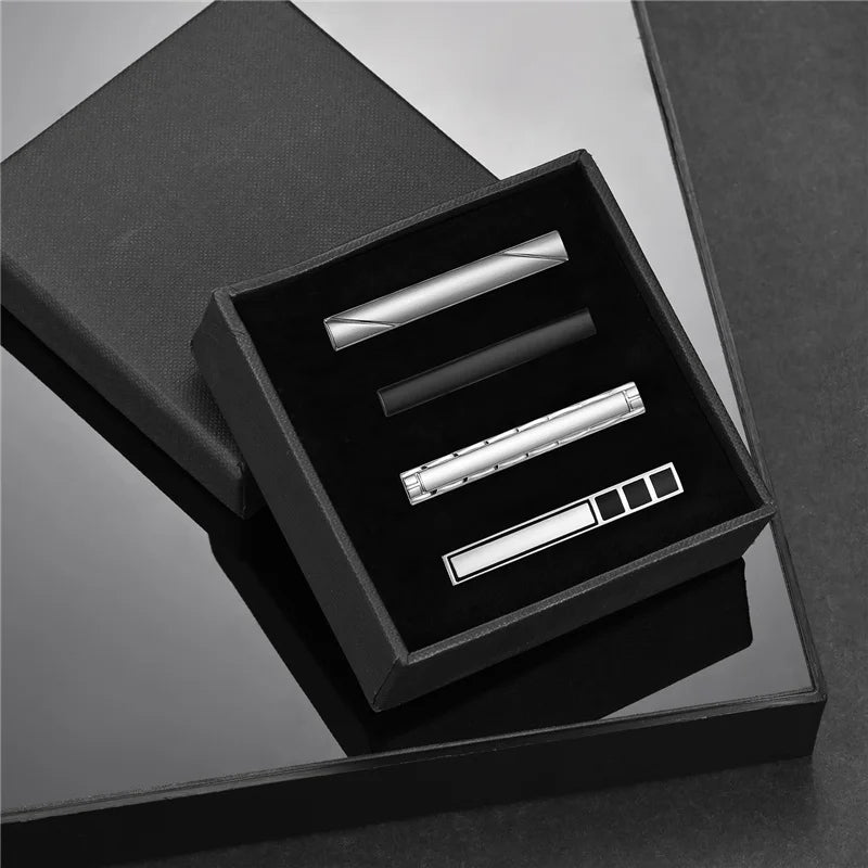 Minimalist Tie Clip For Men Tie Clip To Man Shirt Business Party Gift Box Jewelry Men&