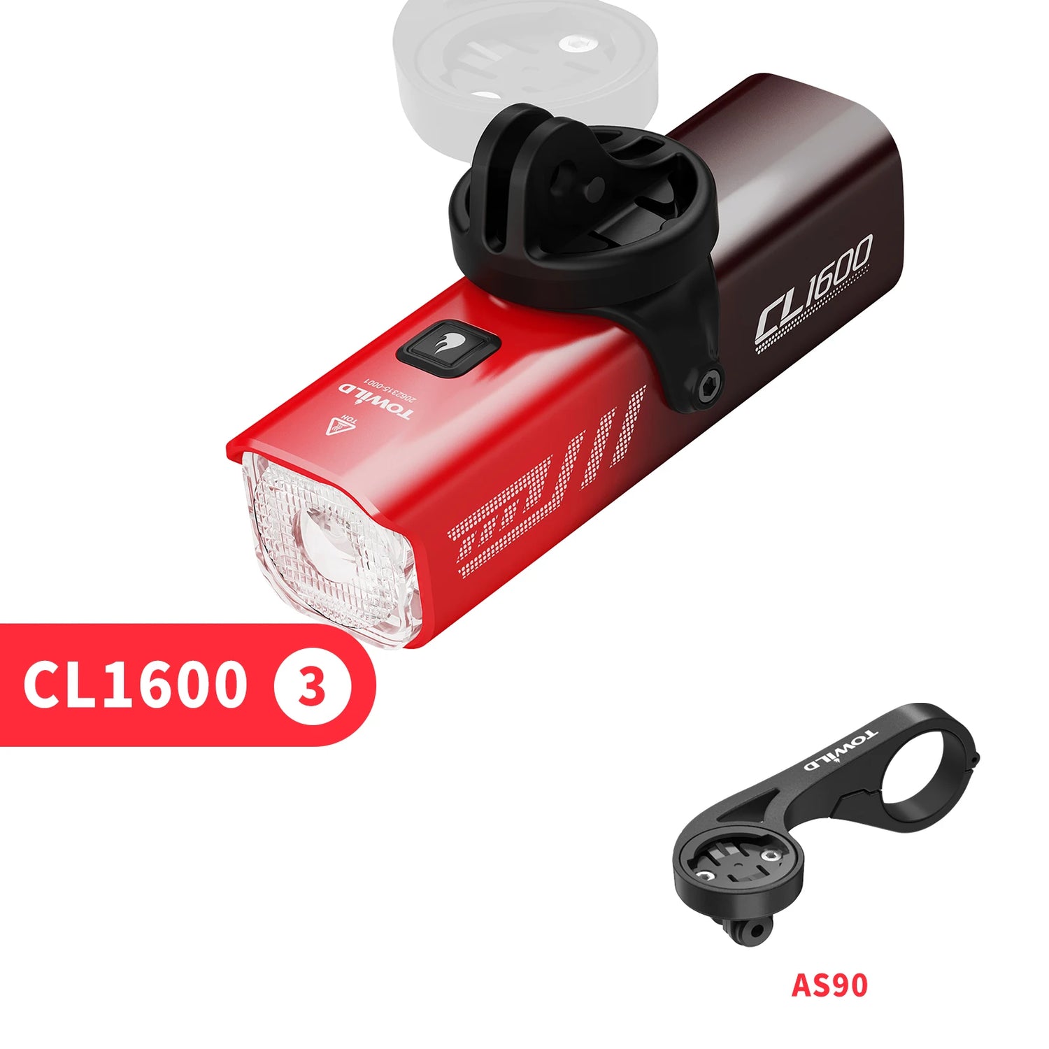 TOWILD CL1600LM Bicycle Light 5000mAh Bike Light IPX6 Flashlight Aluminum Front Lamp Type-C Charging MTB Road Cycling Headlights