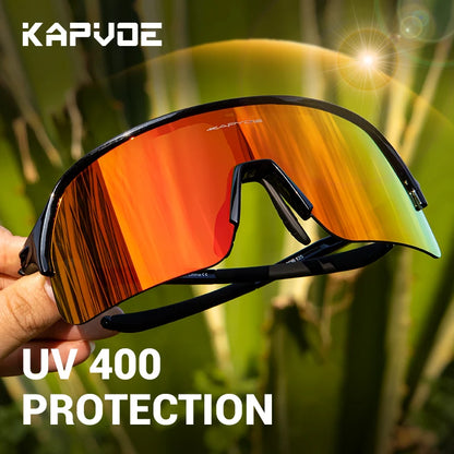 KAPVOE Cycling Glasses Outdoor Sports Bicycle Sunglasses Running Eyewear Men MTB Cycling Sunglasses Women Road Bike Glasses