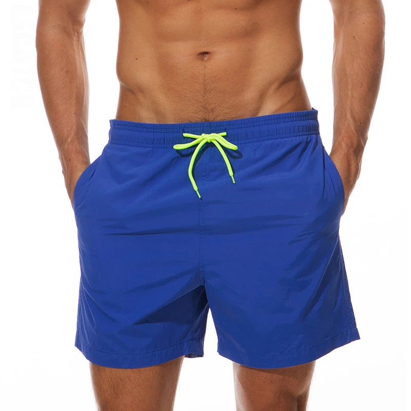 Man Swimwear Swim Shorts Trunks Summer Casual Beach Shorts Swimming Pants Swimsuits Mens Running Sports Surffing Shorts
