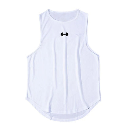 Summer Tank Top Mens Gym Fitness Training Clothing Quick Dry Silm Fit Bodybuilding Sleeveless Shirts Men Fashion Basketball Vest