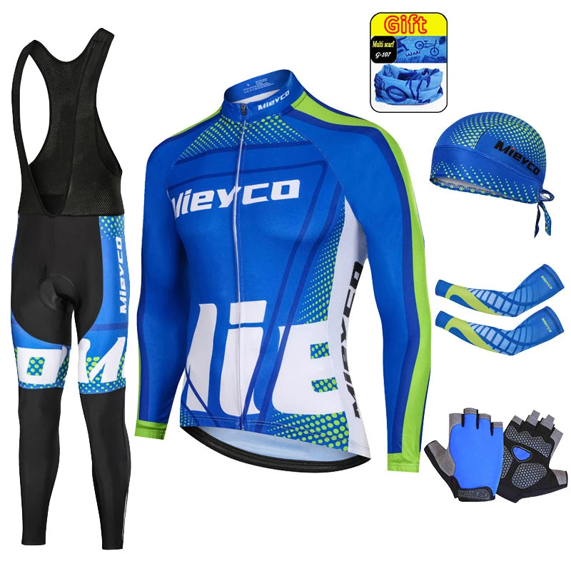 Pro Team Cycling Clothing Kit for Men, Racing Road Bike Clothes, MTB Uniform, Complete Bicycle Outfit, Skinsuit, 2025