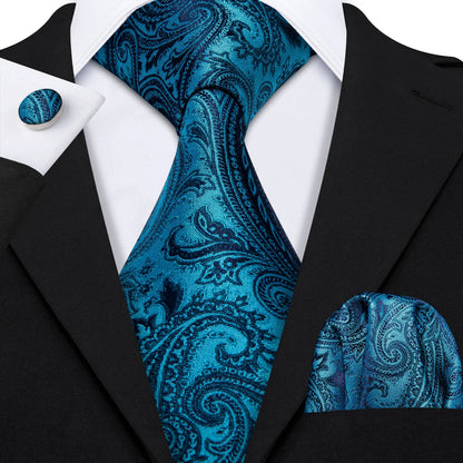 Barry.Wang Jacquard Water Duck Blue Men&