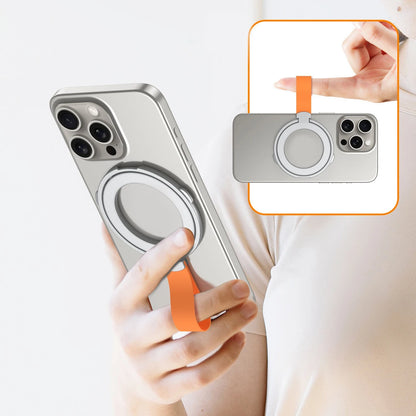 Strong Magnetic Mobile Phone Holder For Magsafe Accessories Magnet Stand With Strap Bracket Portable Bracket For iPhone 17 16 15