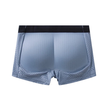 Men Trunks Built-in Fake Butt Hip Lifter Enhancer Shorts Boxer Briefs Padded Underwear Shapewear Underpants Nylon  Breathable