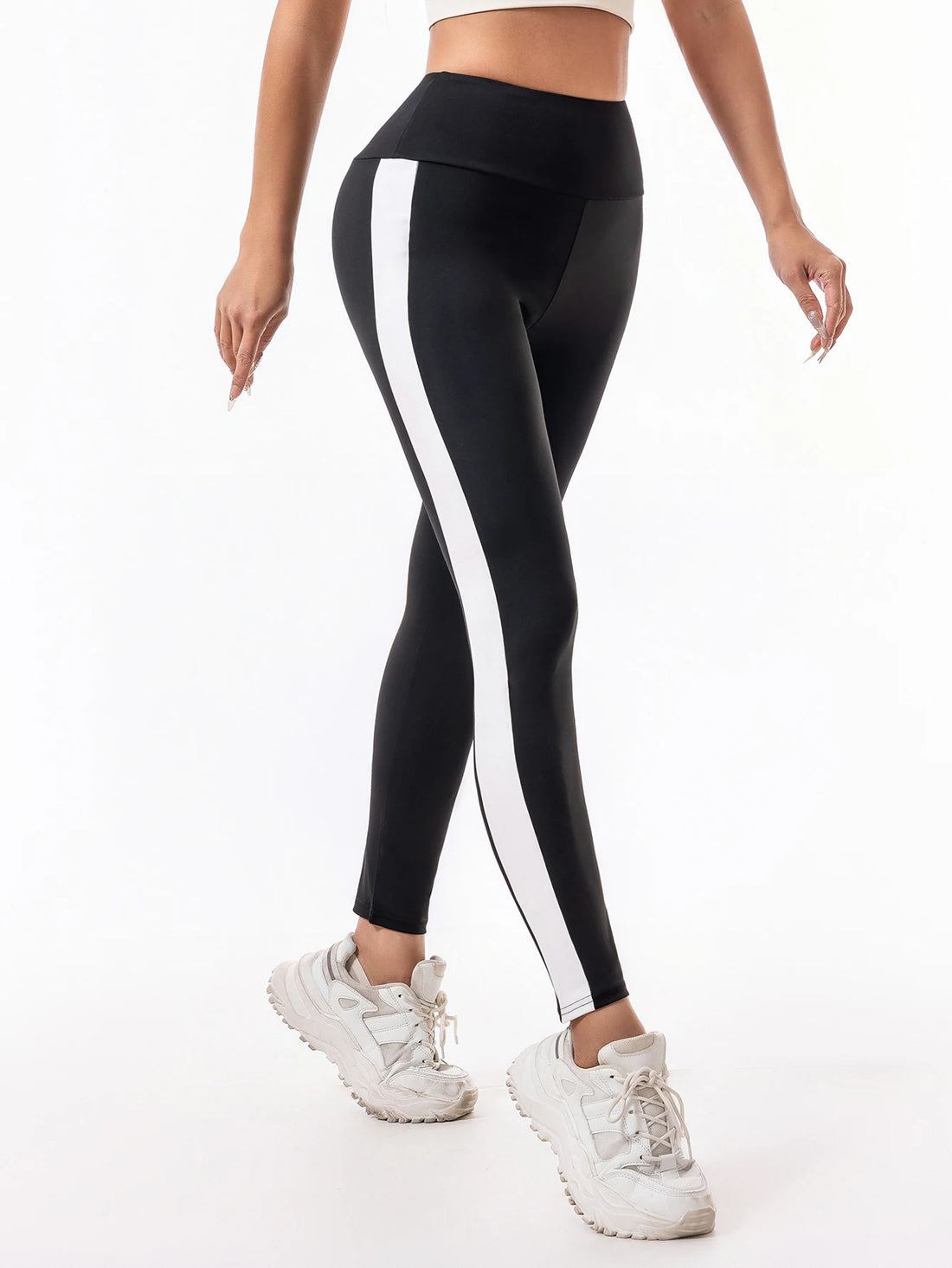 Leggings Women wear high-waisted elastic letter stretch leggings hip lift yoga fitness pants