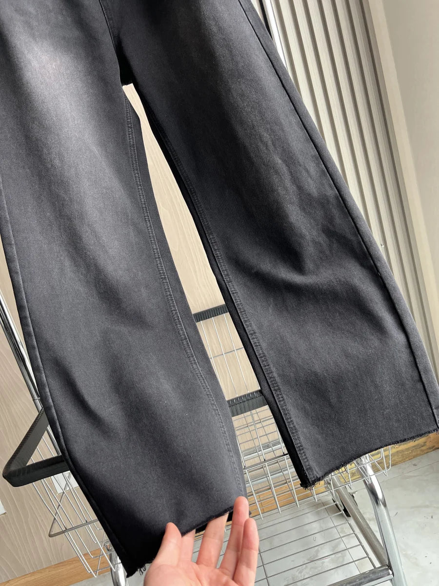 ETJ Wide-leg high-waisted jeans  women&