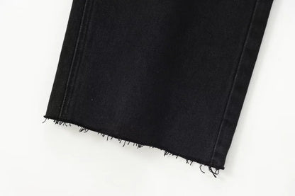 ETJ Wide-leg high-waisted jeans  women&