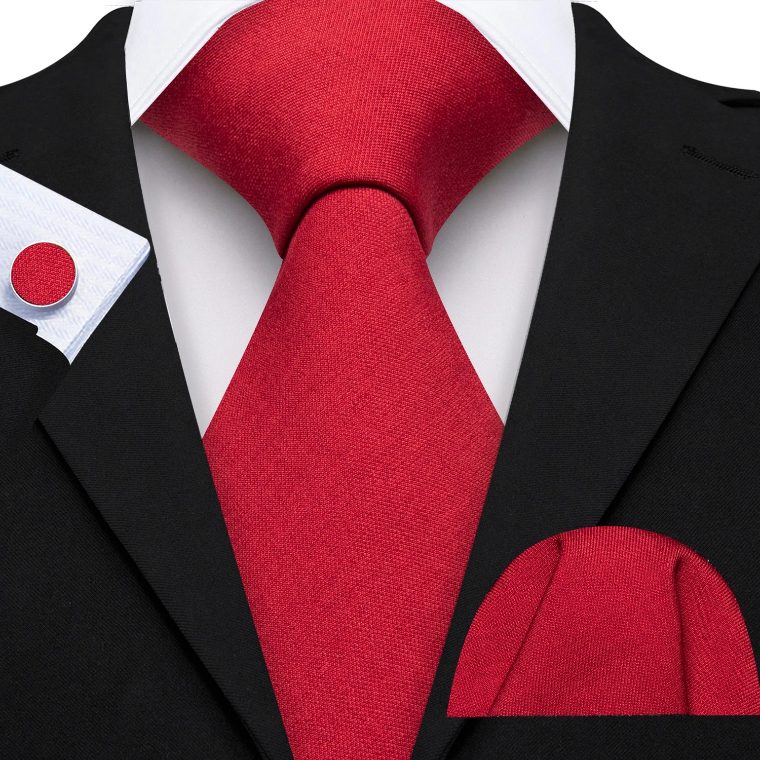 Barry.Wang Jacquard Bright Red Men&
