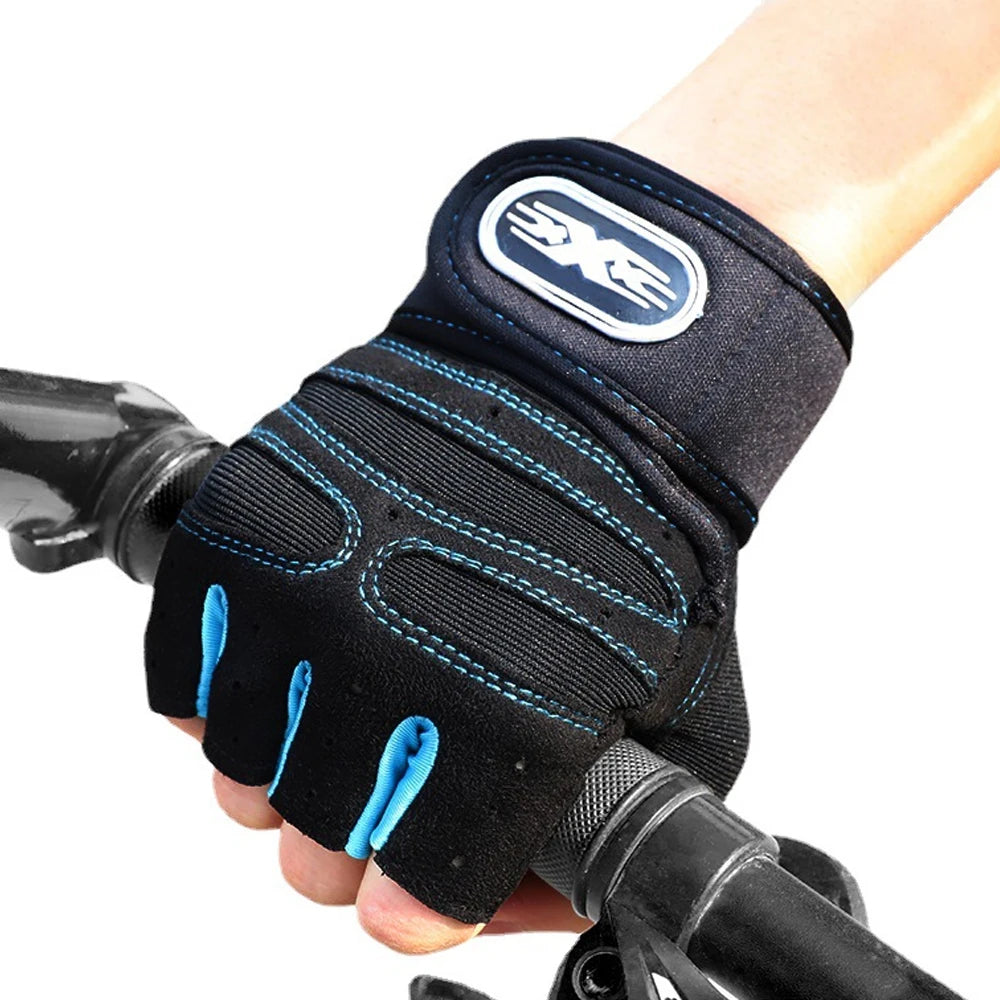1 Pair Workout Gloves, Antislip Weight Lifting Gloves, Superior Grip &amp; Palm Protection for Weightlifting, Fitness, Gym, Cycling