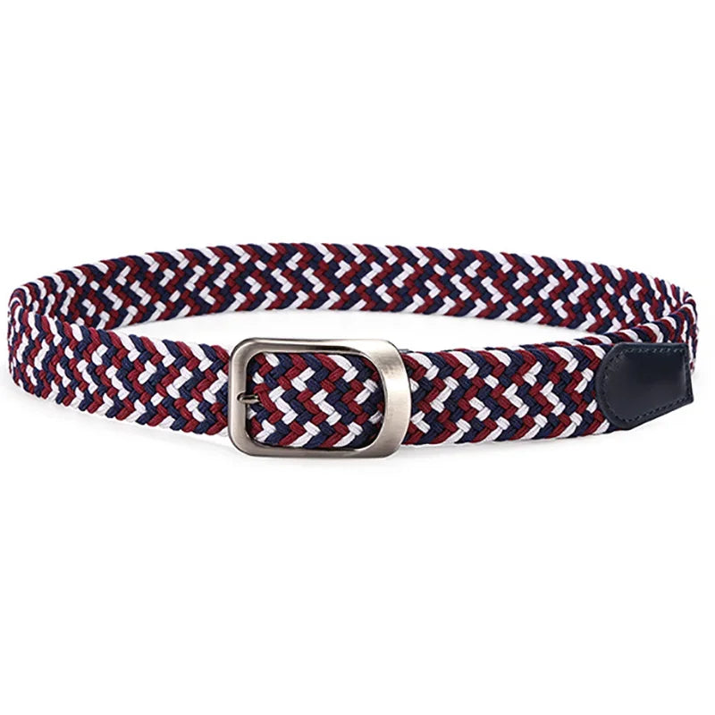Elastic Stretch Woven Braided Canvas Belt Golf Belt for Women Men Pants Jeans