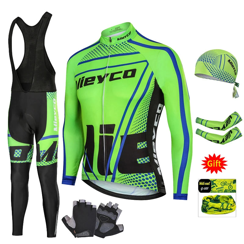 Pro Team Cycling Clothing Kit for Men, Racing Road Bike Clothes, MTB Uniform, Complete Bicycle Outfit, Skinsuit, 2025
