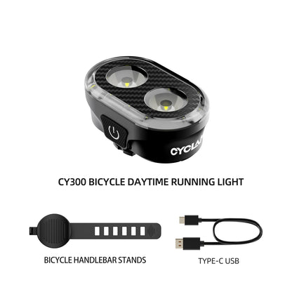 CYCLAMI Bicycle Headlights Front Light Type-C Charging Waterproof MTB Road Bike Lights Cycling Accessories