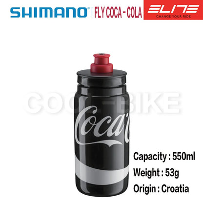 Elite FLY TEAMS COCO-COLA Cycling Water Bottle 550ML 750ML Road Mountain Bike Kettle