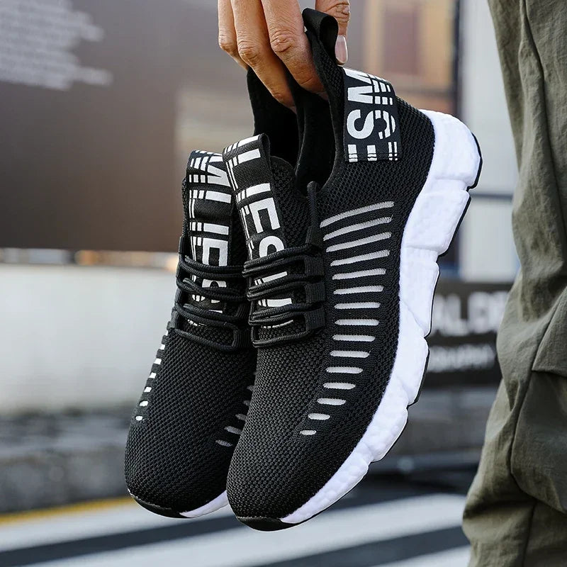 Summer Men Sneakers Lightweight Breathable Mesh Outdoor Casual Shoes Fashionable Tennis Training Shoes Men&