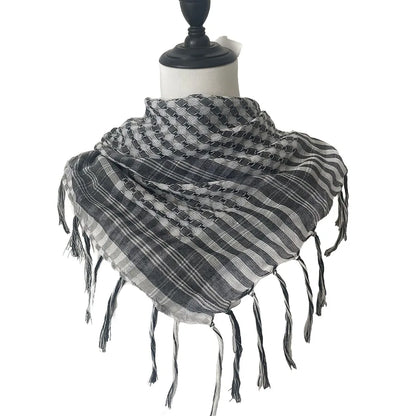 Arabic Scarf Large Arab Shemagh Headscarf with Tassel Costume Desert Scarf Head Neck Scarf for Men Women new Scarf &amp;Wrap