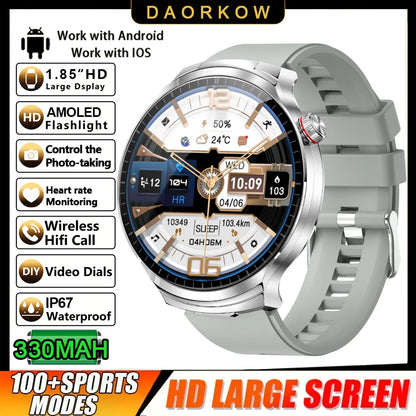 T-REX New 2in1 Smartwatch Tracker Compass Built in Headphones Bluetooth Call Smartwatch Health Monitor Fitness Men Sports Watch
