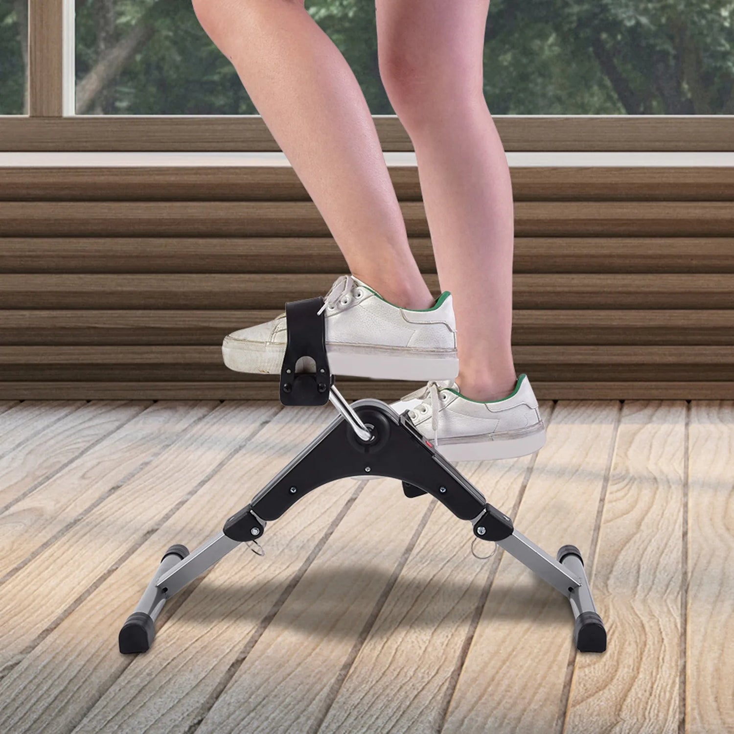 Cycling Pedal Exerciser Indoor Folding Cycling Trainer Cycle Pedal Fitness Exerciser Leg Workout Cycle Trainer Exercise