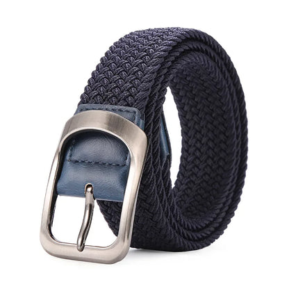 Elastic Stretch Woven Braided Canvas Belt Golf Belt for Women Men Pants Jeans