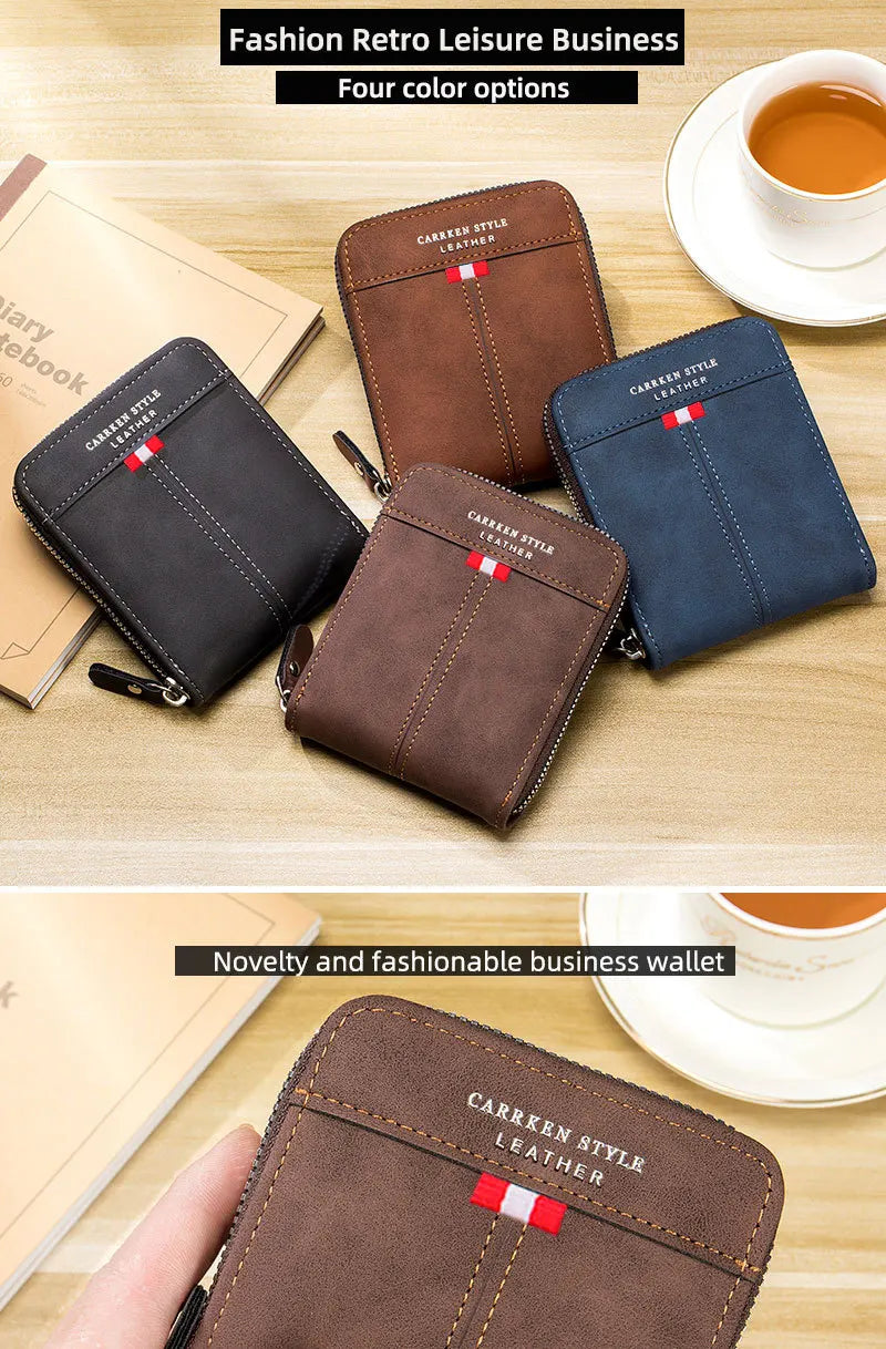 PU leather stitching men&