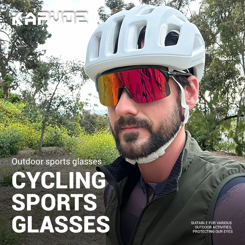 KAPVOE Cycling Glasses Outdoor Sports Bicycle Sunglasses Running Eyewear Men MTB Cycling Sunglasses Women Road Bike Glasses