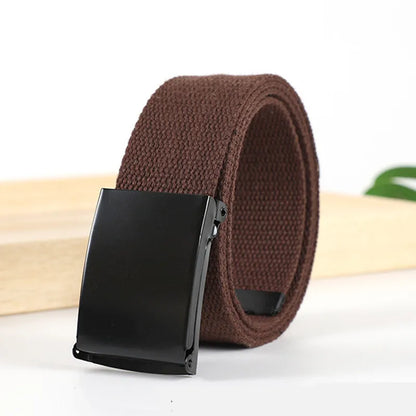 Military Men Belt 2024 Army Belts Adjustable Belt Men Outdoor Travel Tactical Waist Belt with Plastic Buckle for Pants 120cm