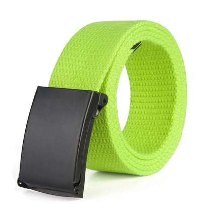 Military Men Belt 2024 Army Belts Adjustable Belt Men Outdoor Travel Tactical Waist Belt with Plastic Buckle for Pants 120cm