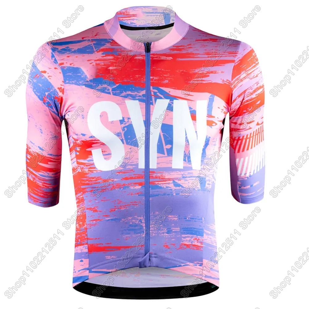 SYN Team 2026 Cycling Jersey Short Sleeve Men Summer Cycling Clothing Road Bike Shirt Bicycle Tops MTB Wear Uniform Maillot