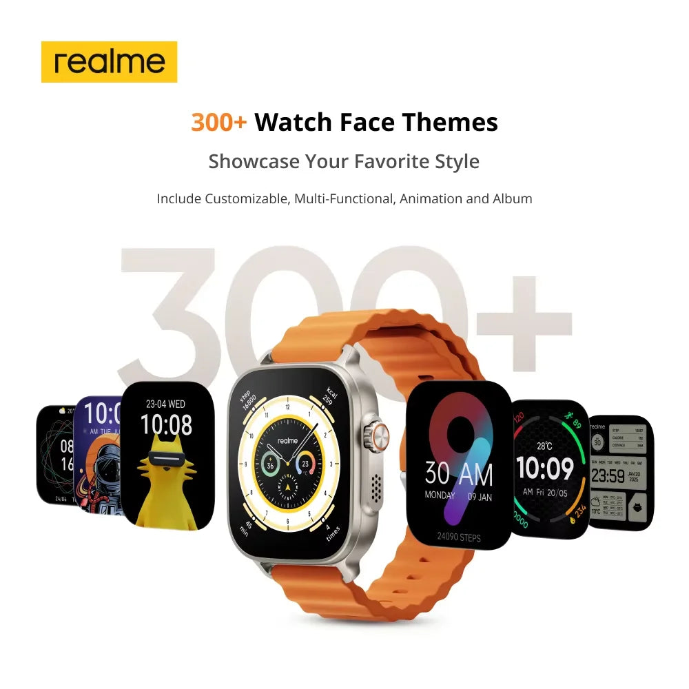 realme Watch 5 Smart Watch Global Version 1.97" AMOLED Display Sports &amp; Health Monitoring 14-day Battery Life IP68 Bluetooth 5.3