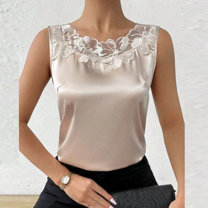 White Top Woman Sexy Lace Vest Women Sleeveless T-Shirts Tank Top Female Fashion T-shirts For Women