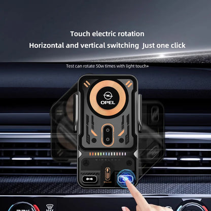 Car Accessories Phone Holder  Wireless Charger Gravity Sensing Auto Grip Universal Bracket For Opel Astra Insignia Vivaro Corsa