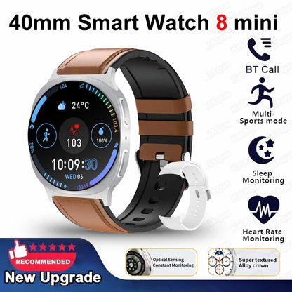 2026 New Watches 8 Mini GPS Track Smart Watch For Men Women Health Sport AMOLED Heart Rate Bluetooth Call Waterproof Smartwatch