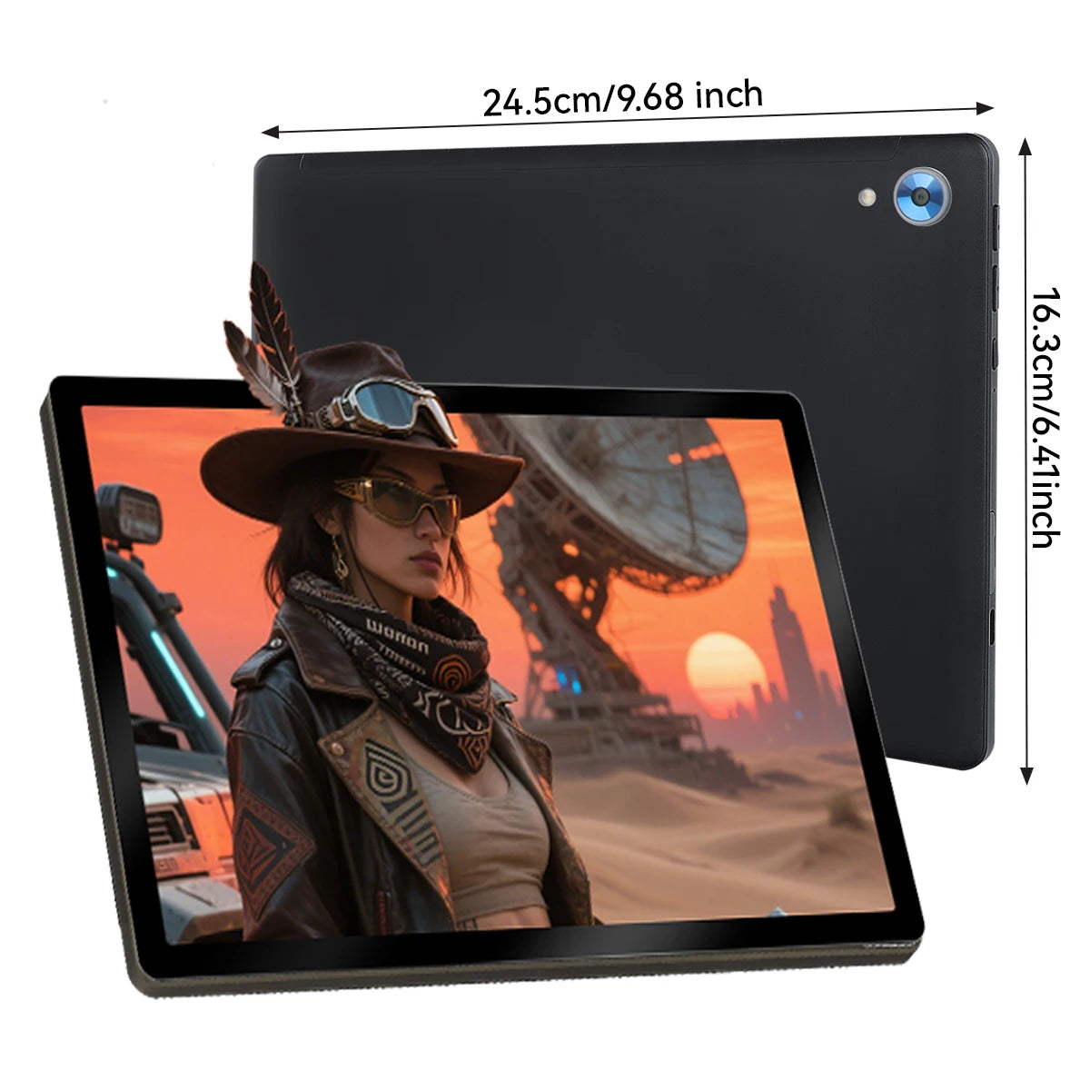 URAO 10 Inch Tablet Android 15 8-Core Tablets 24GB+128GB 1TB Expansion WiFi 6 5MP+8MP Stylus Keyboard Mouse Headphone PC PAD Set