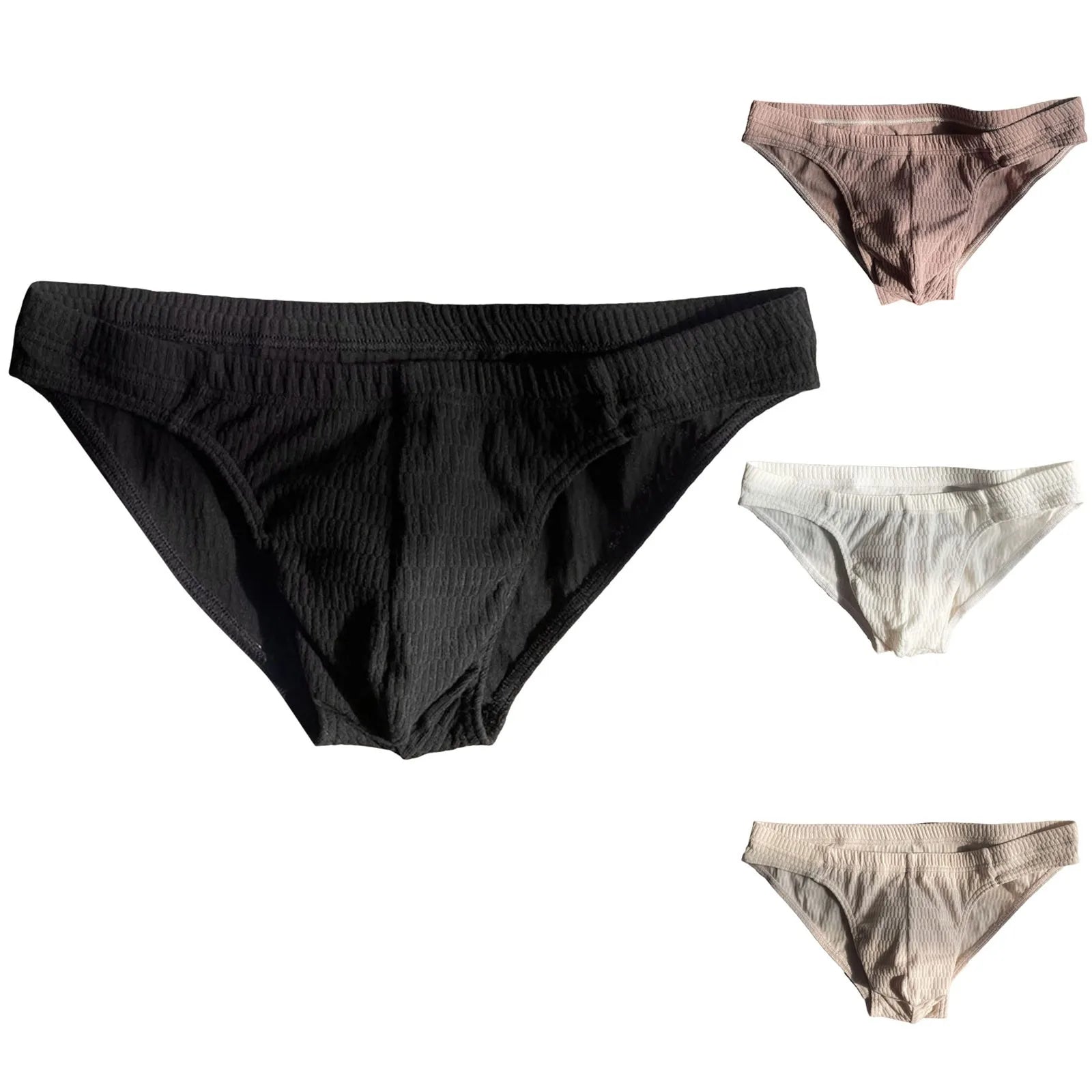 Low Waist Briefs Mens Carnival Underwear Soild-Color Seamless Triangle Panties For Man Breathable Triangular Underwears трусы