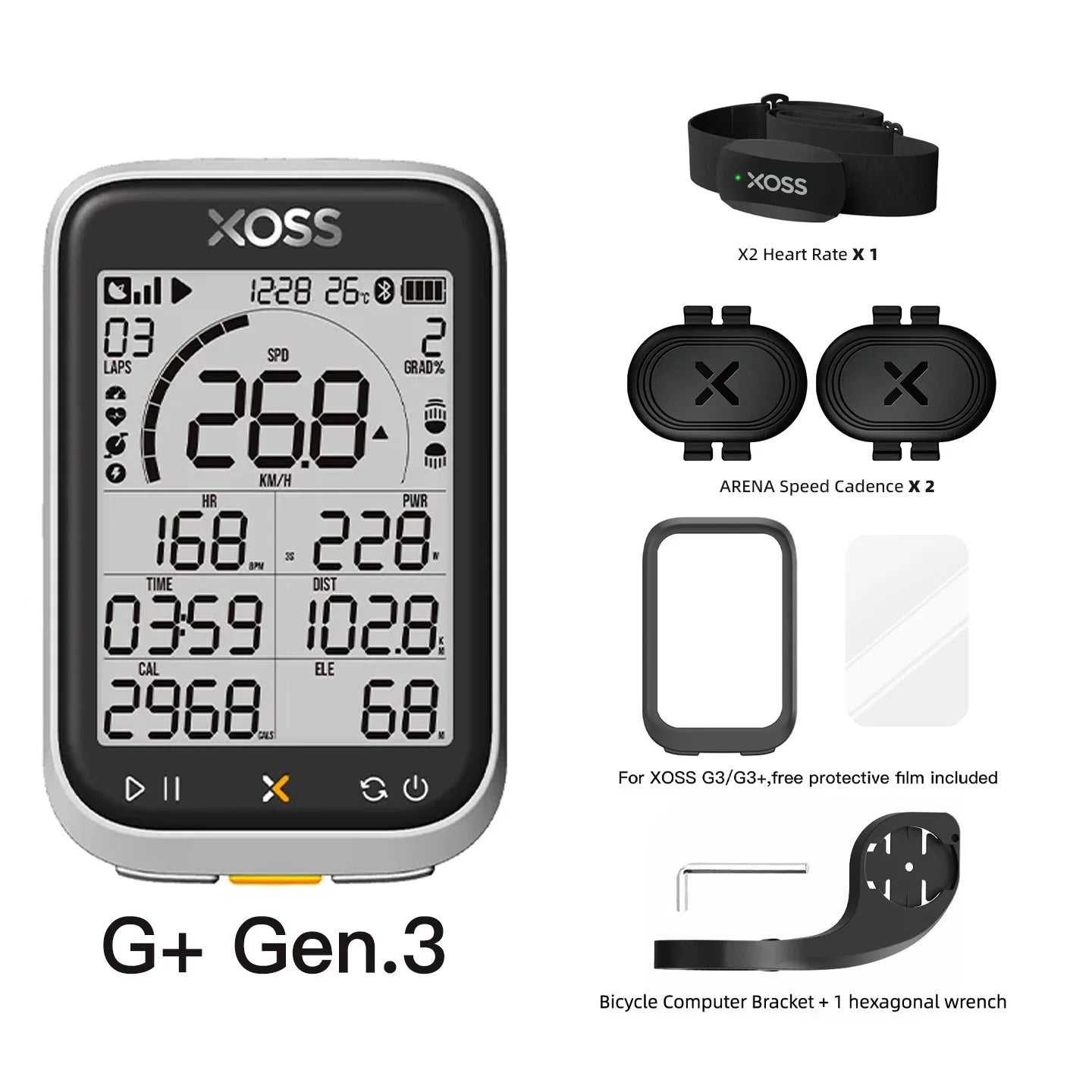 XOSS New G3 Gen3 GPS Cycling Computer Speedometer Bluetooth Tracker Waterproof Road Bicycle Cadence Speed Bicycle Odometer